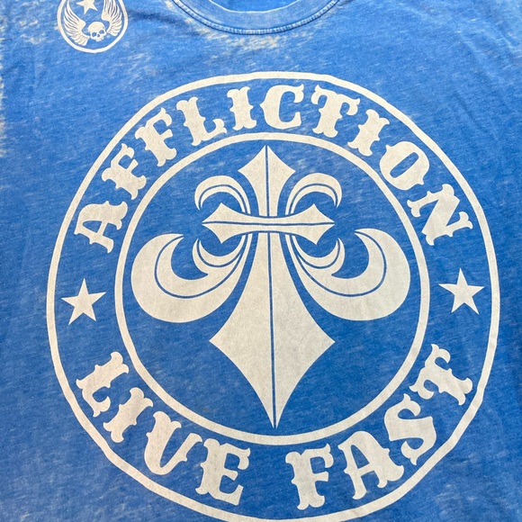 Vintage Affliction, Live Fast T-shirt! Size large, made in the USA! - Picture 2 of 7